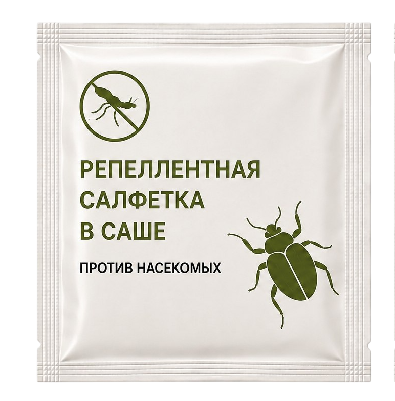 Репеллентные салфетки в саше