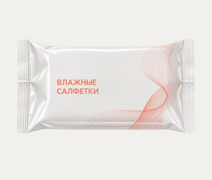 Влажные салфетки в мягкой упаковке
